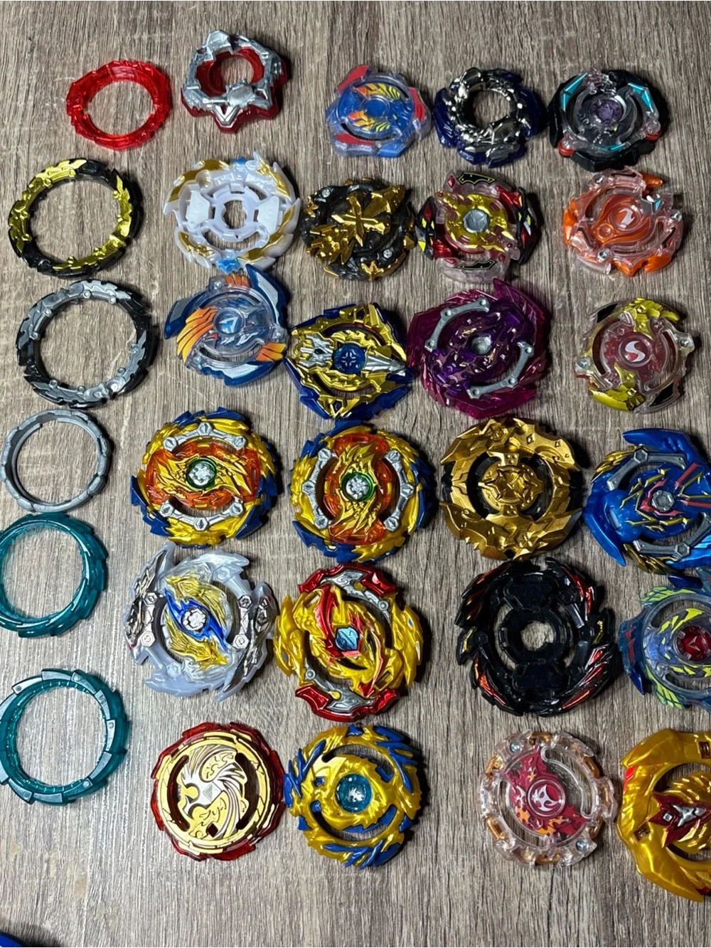 Beyblade Assorted Toys with Mixed Parts and Multicolor Lot Over 70 Pieces